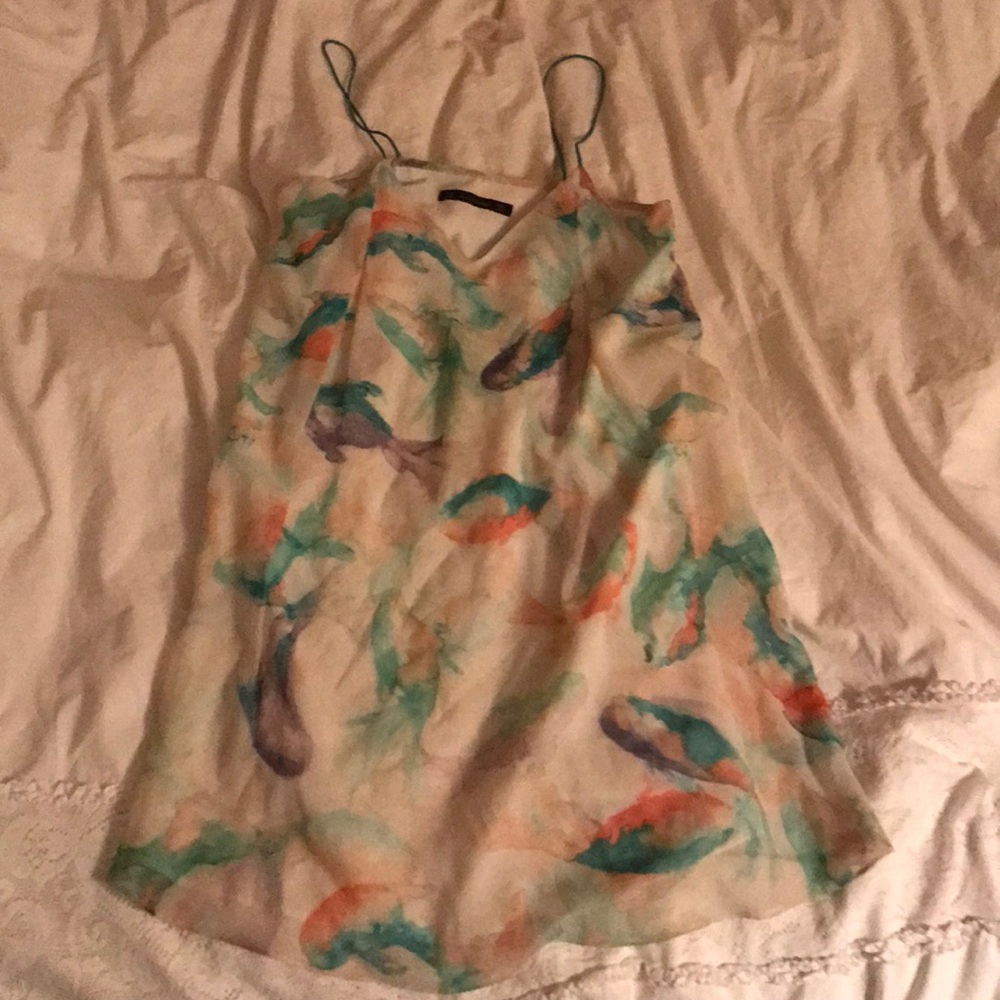 Zara spring floral dress size S